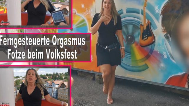 AnnabelMassina @ Ferngesteuerte Orgasmus Fotze beim Volksfest!!