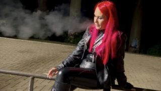 SmokingLeatherGirl @ Full Smoking Video Leather
